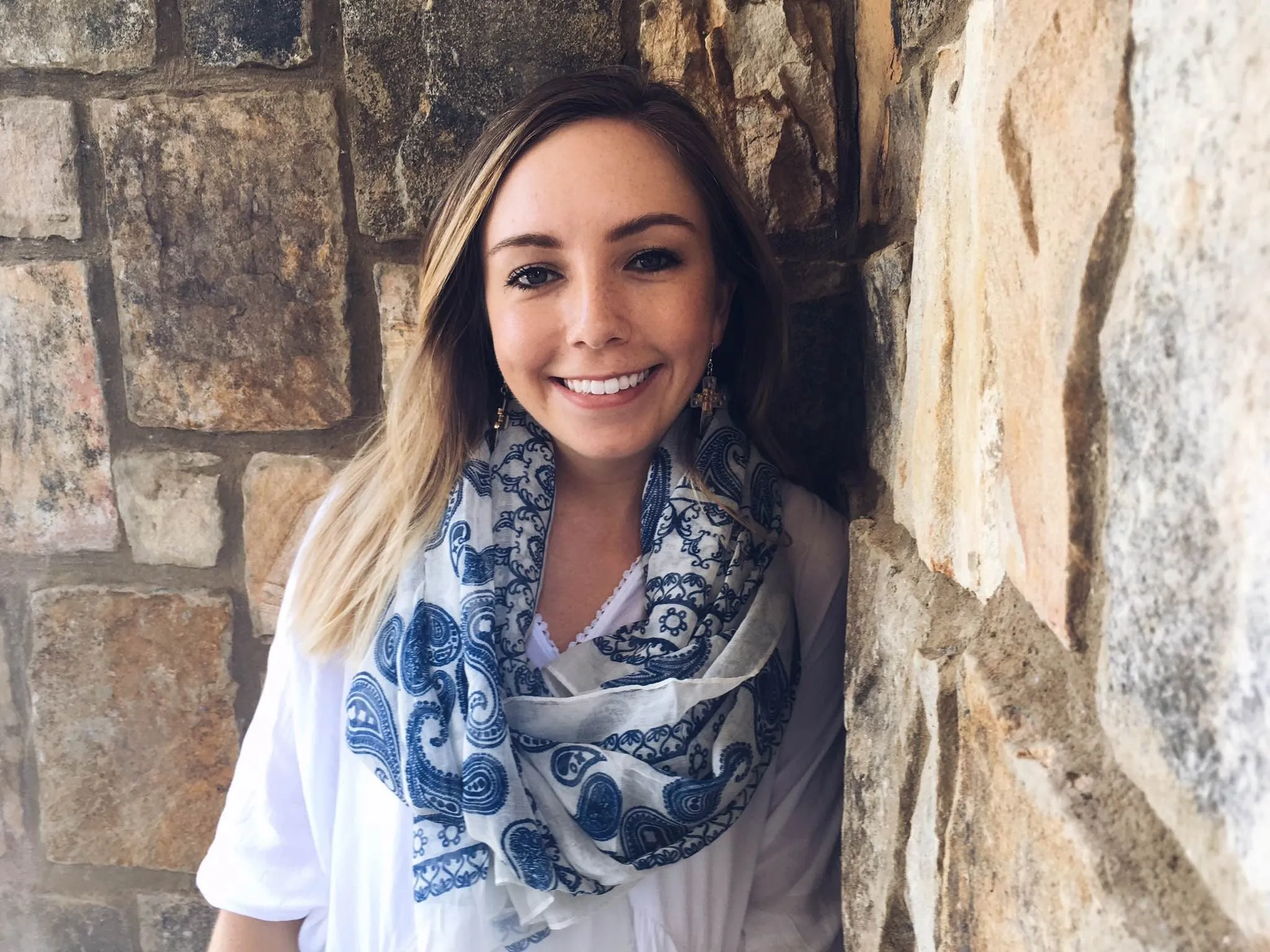 Blue Paisley Scarf