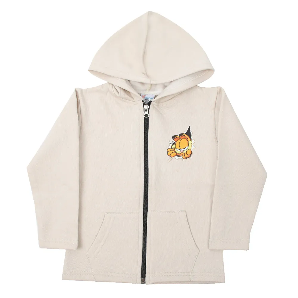 Boys Full Sleeves Hoodie - Fawn