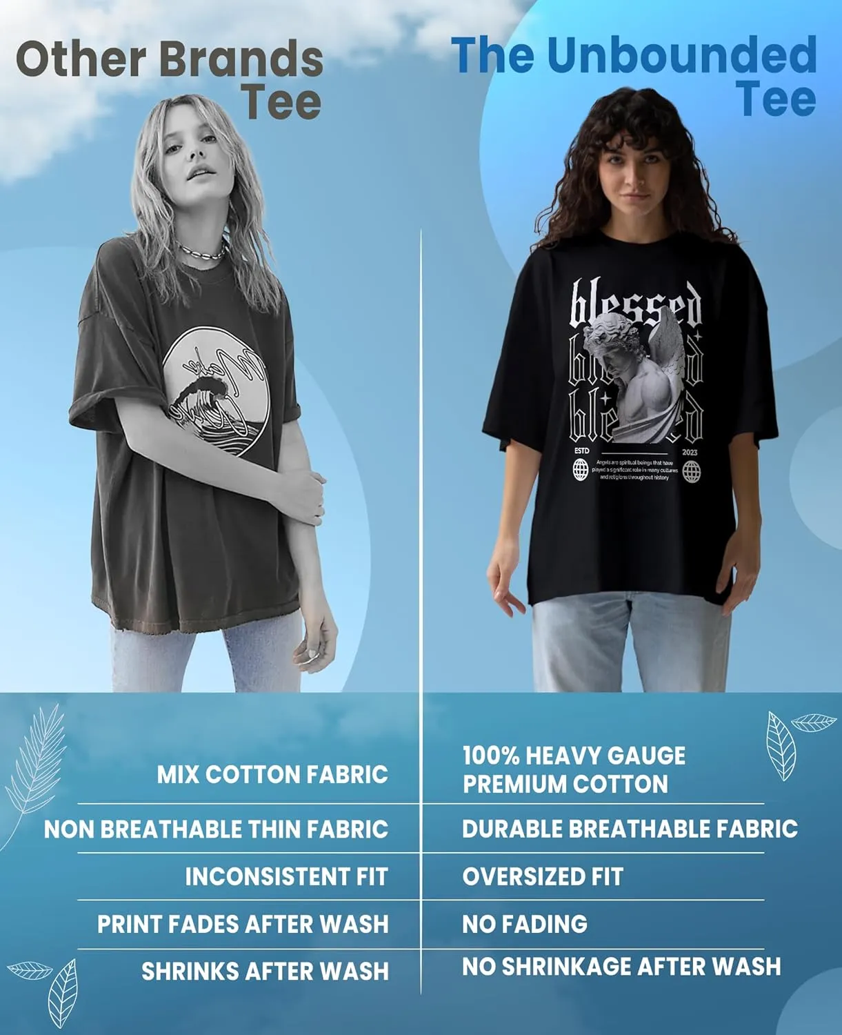 Cat Lover Anime Oversized T-Shirts for Women, 100% Cotton T-Shirts, Perfect for Casual Wear & Gifting | WB.6.56
