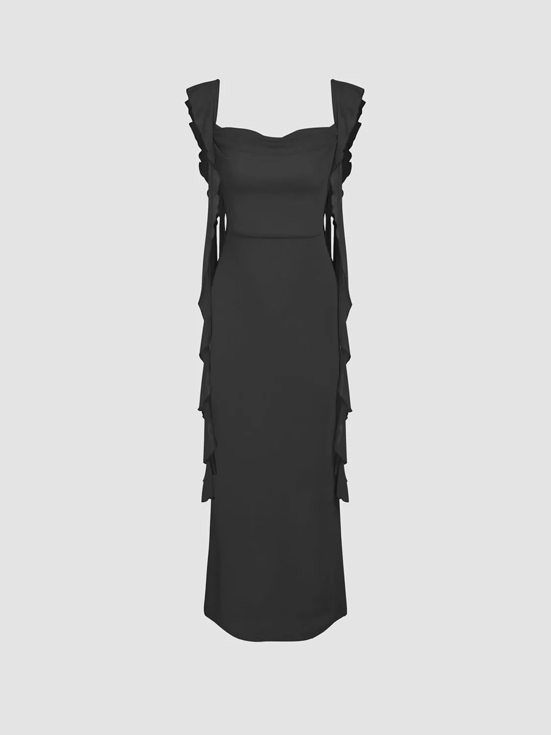 CIDER Formal Dresses for Women Wedding Guest Dresses Summer Maxi Dress Sleeveless Mesh Ruffle Cocktail Bodycon Dresses 2025