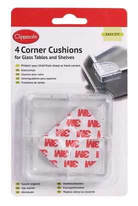 Clippasafe Corner Cushion For Glass Tops Pack of Four