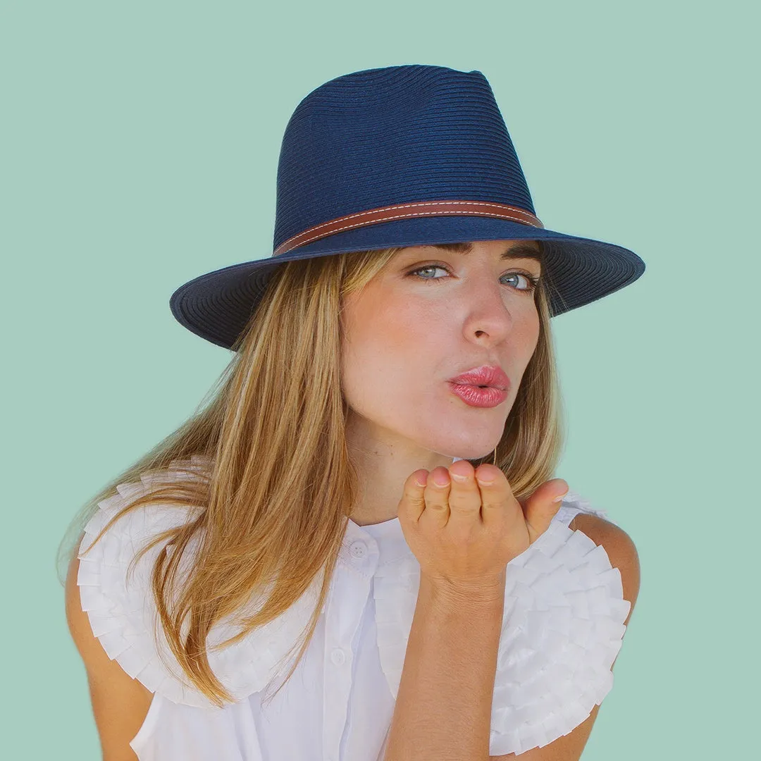 Cooper Fedora Sun Hat Navy