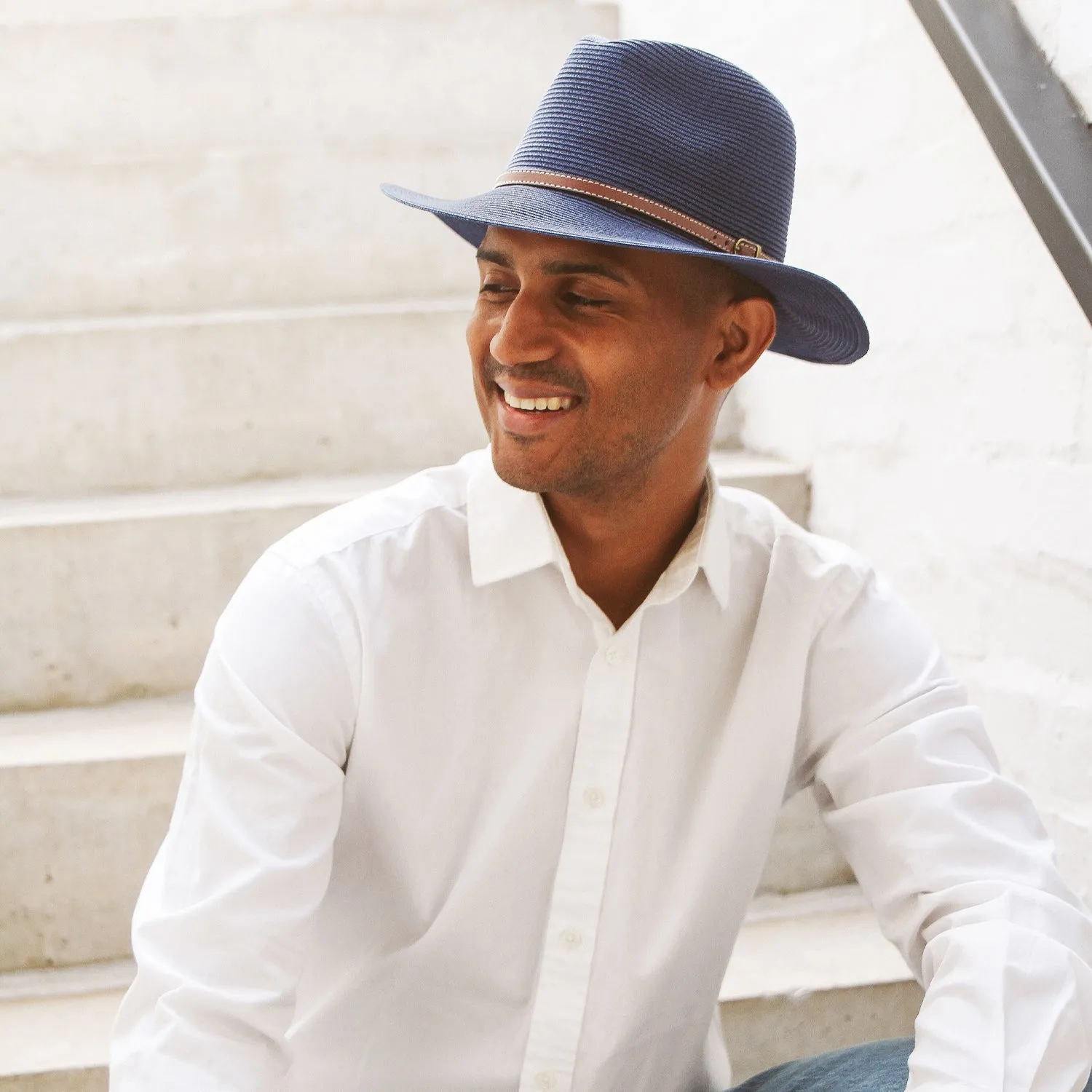 Cooper Fedora Sun Hat Navy