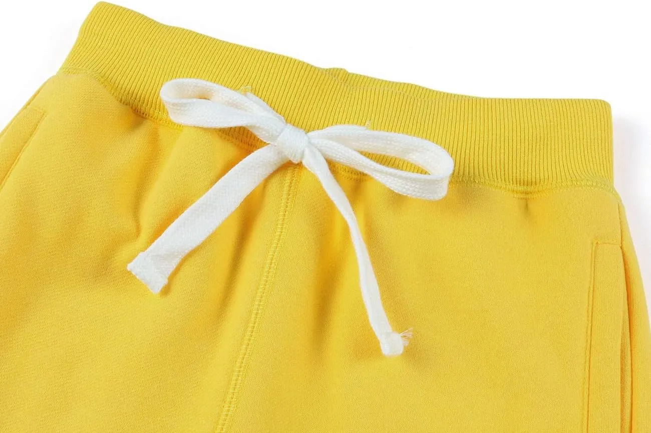DILBYKE Boys Active Pants Fleece Jogger Sweatpants with Pockets, Thick Kids Bottom Trousers