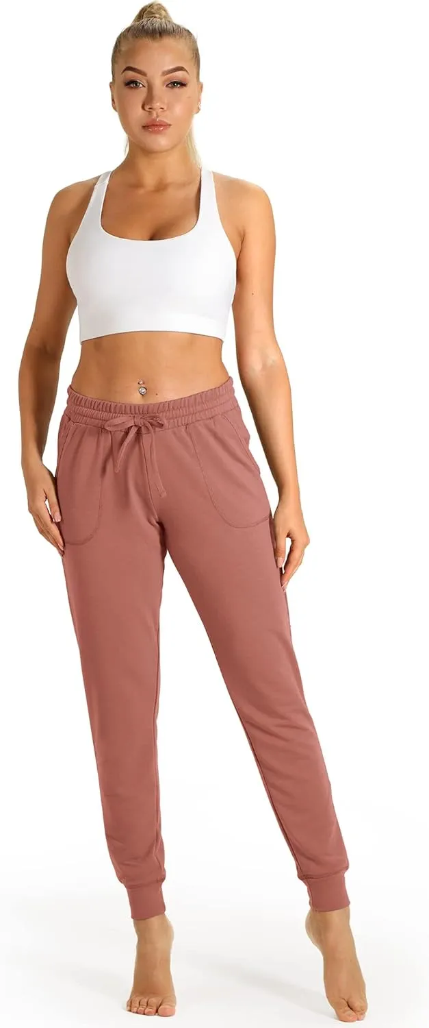 icyzone Women's Active Joggers Sweatpants - Athletic Yoga Lounge Pants with Pockets