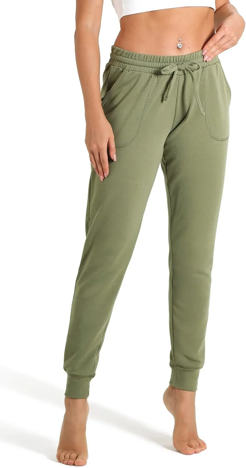 icyzone Women's Active Joggers Sweatpants - Athletic Yoga Lounge Pants with Pockets