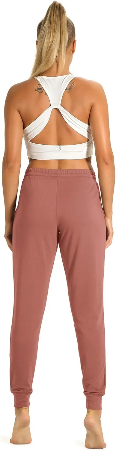 icyzone Women's Active Joggers Sweatpants - Athletic Yoga Lounge Pants with Pockets
