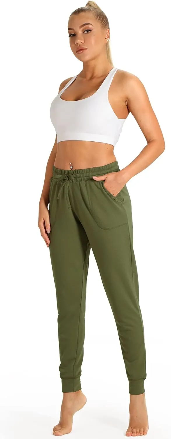 icyzone Women's Active Joggers Sweatpants - Athletic Yoga Lounge Pants with Pockets