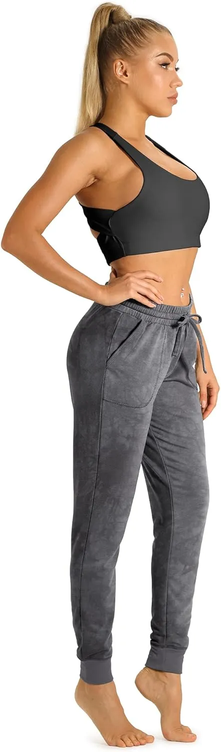icyzone Women's Active Joggers Sweatpants - Athletic Yoga Lounge Pants with Pockets