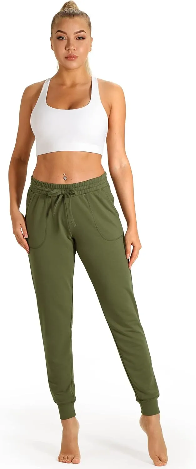icyzone Women's Active Joggers Sweatpants - Athletic Yoga Lounge Pants with Pockets