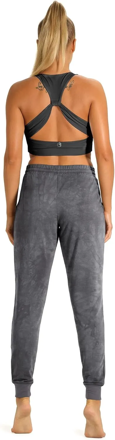 icyzone Women's Active Joggers Sweatpants - Athletic Yoga Lounge Pants with Pockets