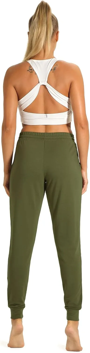 icyzone Women's Active Joggers Sweatpants - Athletic Yoga Lounge Pants with Pockets