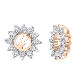 KATARINA Diamond Floral Earring Jackets (1/2 cttw)