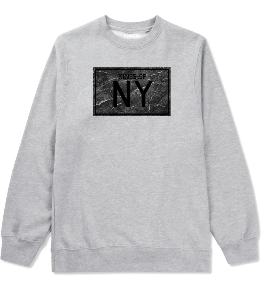Kings Of NY Granite Print Crewneck Sweatshirt