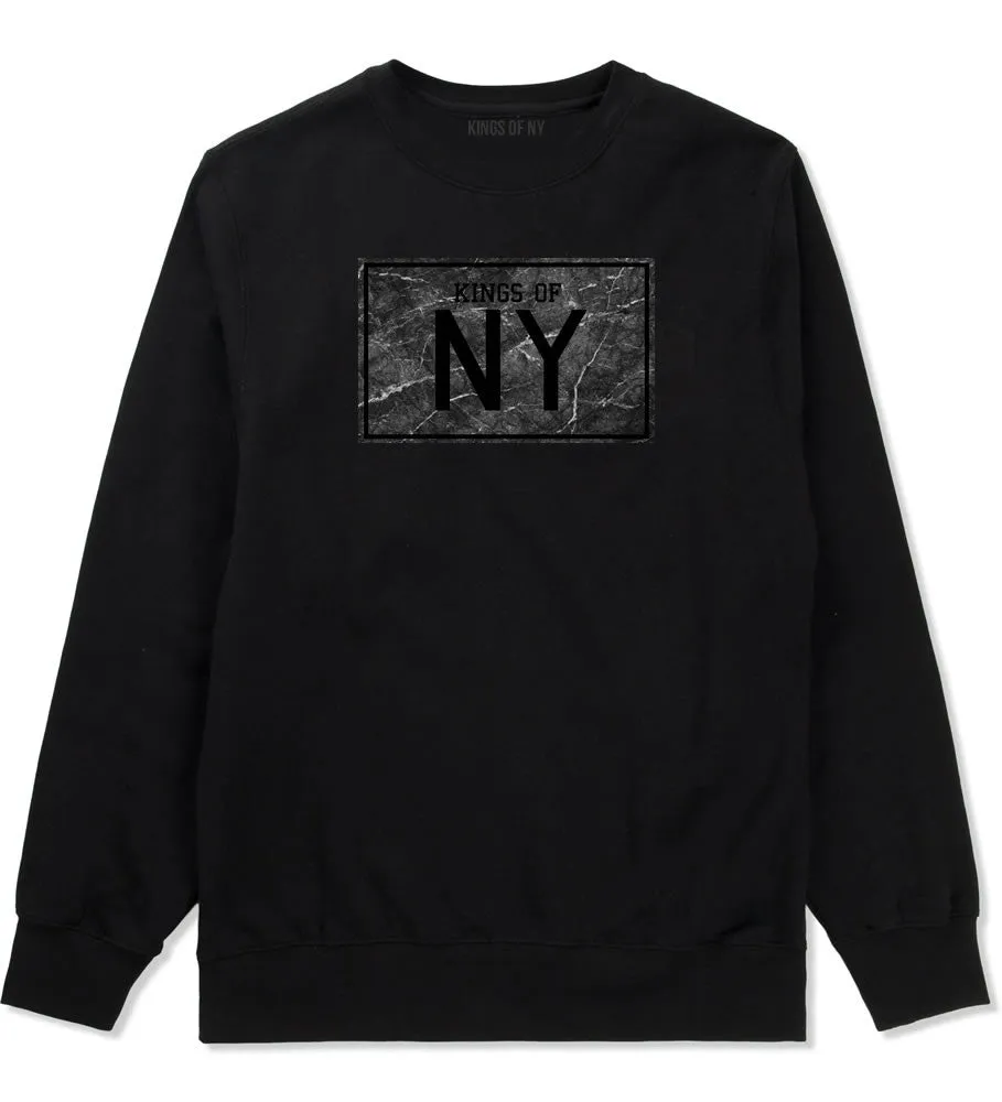 Kings Of NY Granite Print Crewneck Sweatshirt