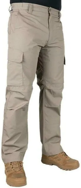 LAPG Men's Urban Ops Tactical Pants, Gusseted Crotch Cargo Pants, Ripstop Work Pants, Water & Stain Resistant Pants for Men
