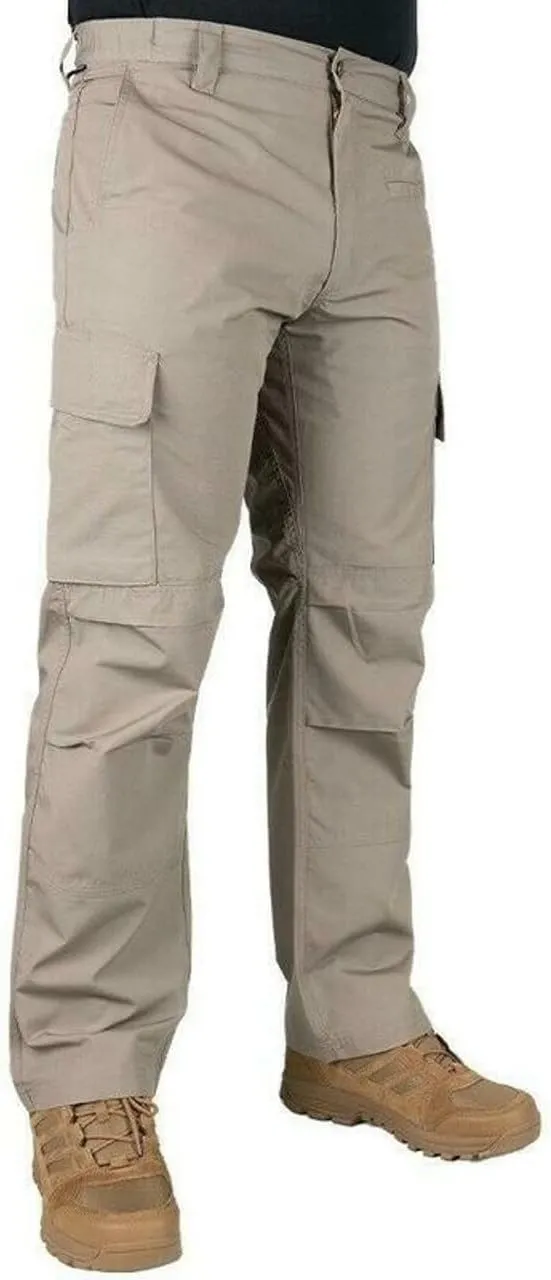 LAPG Men's Urban Ops Tactical Pants, Gusseted Crotch Cargo Pants, Ripstop Work Pants, Water & Stain Resistant Pants for Men