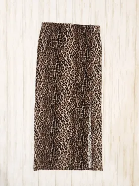 Leopard Maxi Skirt