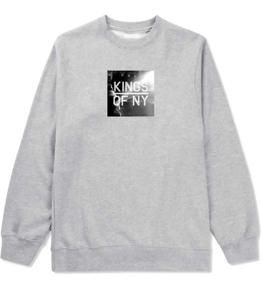 NYC Fire Hydrant Pump Summer Mens Crewneck Sweatshirt