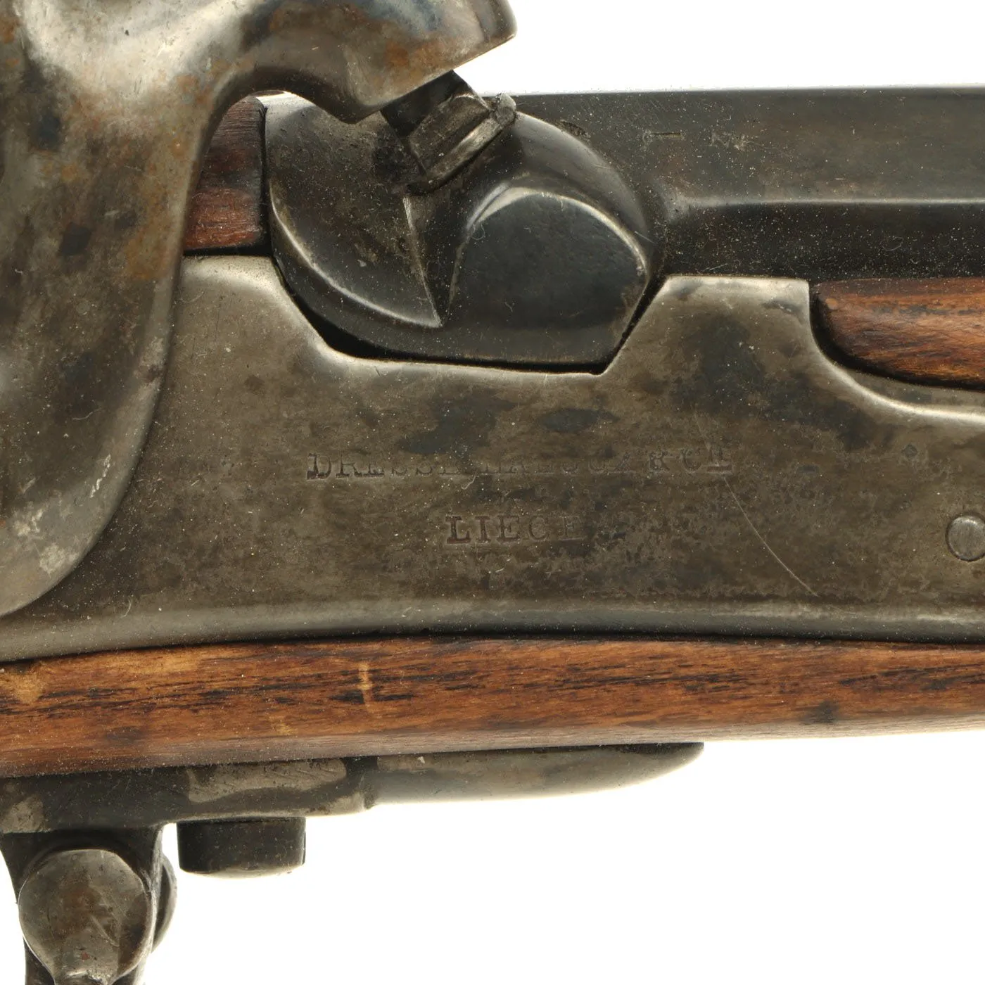 Original U.S. Civil War Era Belgian Export Percussion Short Rifle made by Dresse Laloux & Cie with Liège Proofs