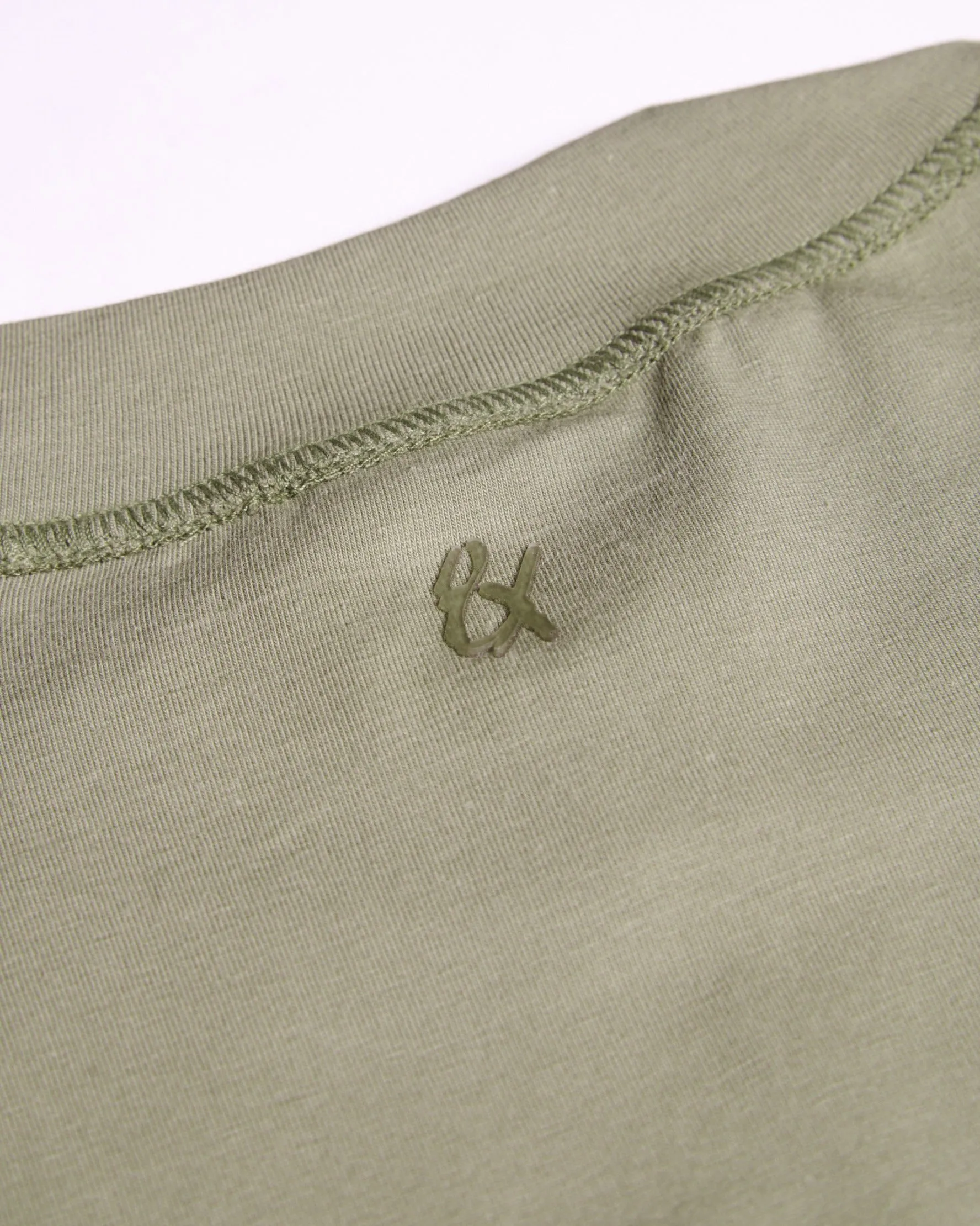 Oversized Crew Neck T-Shirt V2 - Sage Green