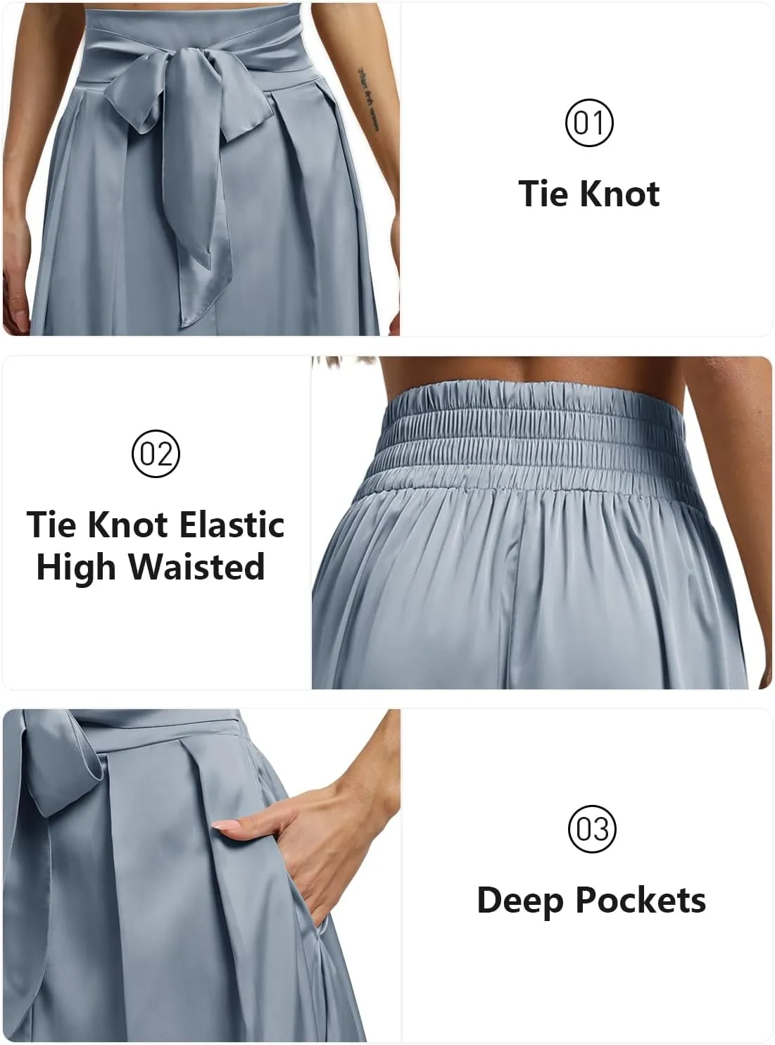 Women's Flowy A Line Skirts,Work Skirts for Women,Maxi Skirts for Women with Pockets